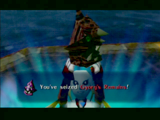Zora Link holds Gyorgs remains
